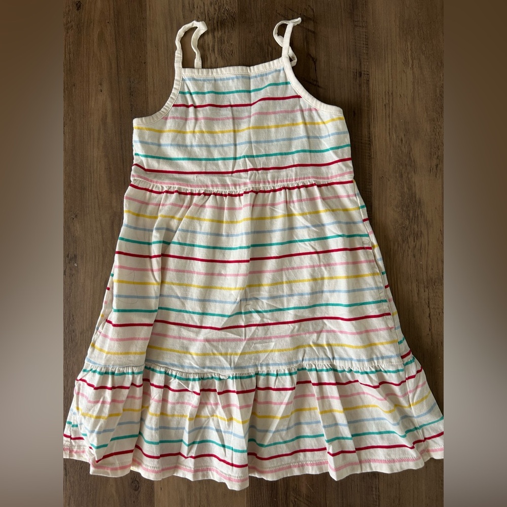 Old Navy Green and Pink Ruffled Tiered Sundress